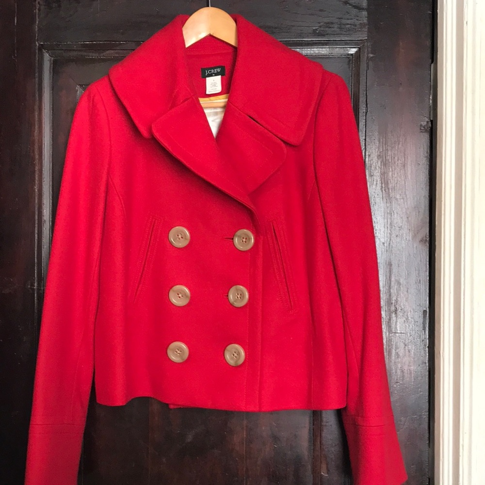 17.  cropped pea coat from J Crew.